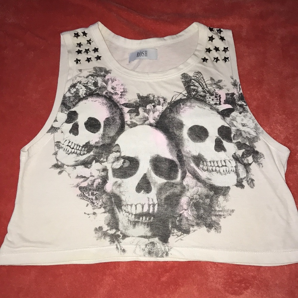 Rosh top/T-shirt really modern punk style. Size S